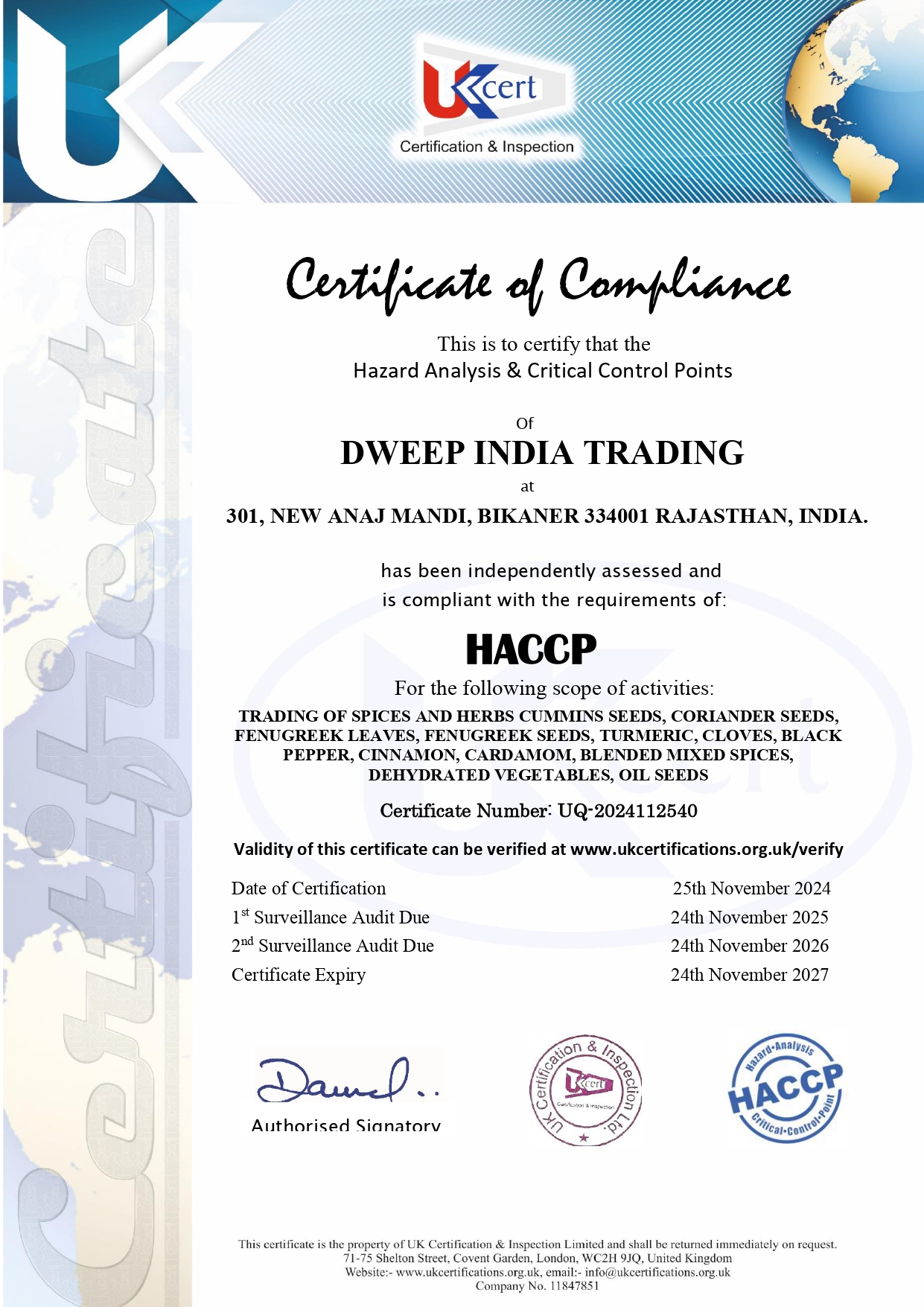 Certificate 2