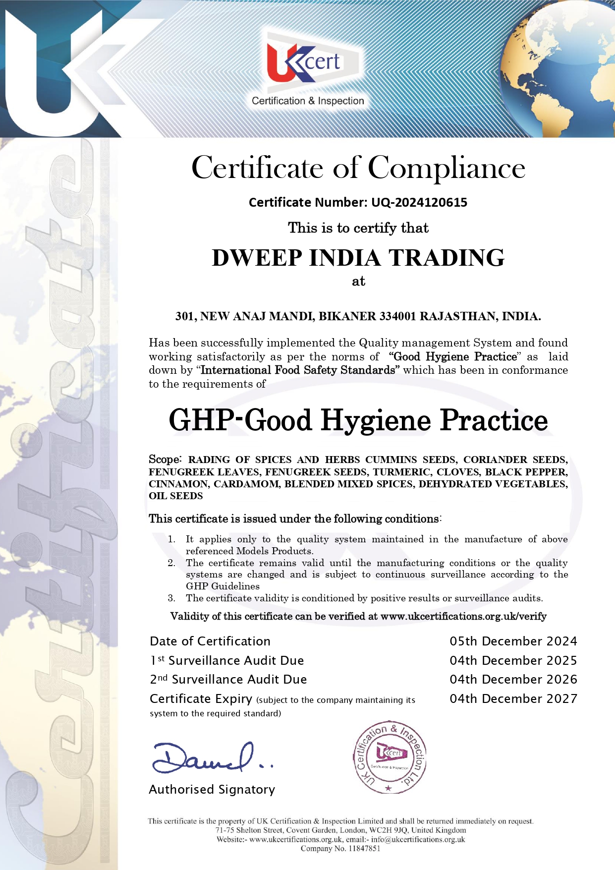 Certificate 3